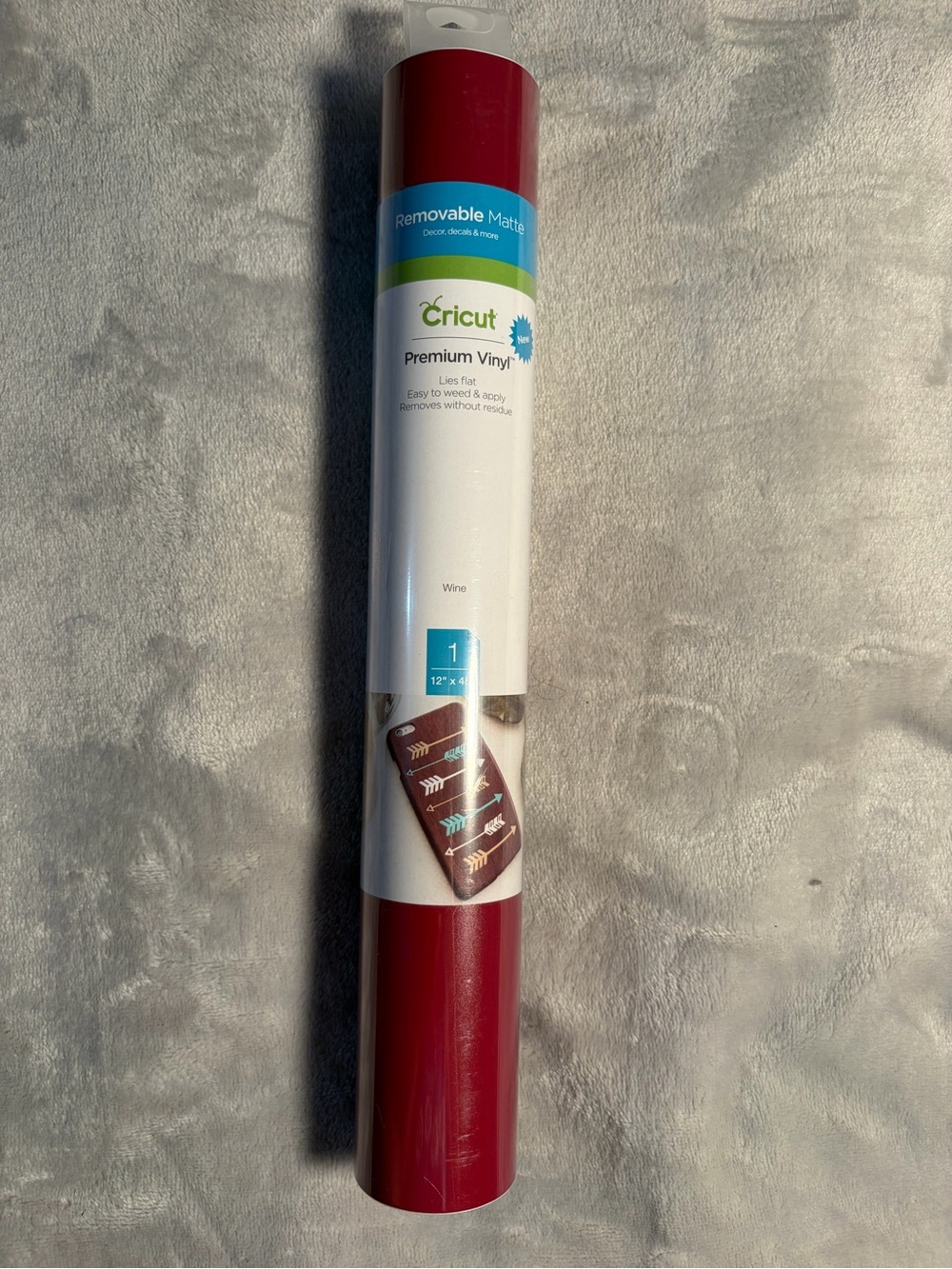 Cricut Premium Vinyl Roll in Wine Red